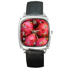 Dragonfruit Square Metal Watch by trendistuff