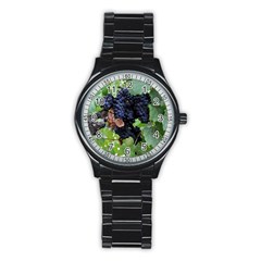 Grapes 3 Stainless Steel Round Watch by trendistuff