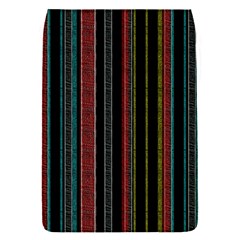 Multicolored Dark Stripes Pattern Flap Covers (s)  by dflcprints