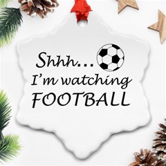 Football Fan  Snowflake Ornament (two Sides) by Valentinaart