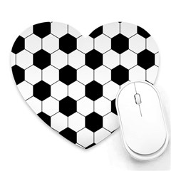 Football Heart Mousepads by Valentinaart