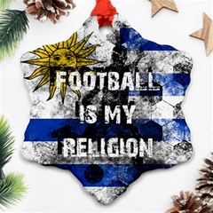 Football Is My Religion Ornament (snowflake) by Valentinaart