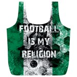 Football is my religion Full Print Recycle Bags (L)  Back