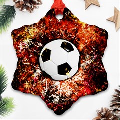 Football  Snowflake Ornament (two Sides) by Valentinaart