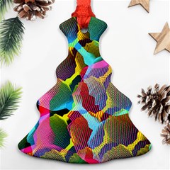 3d Pattern Mix Christmas Tree Ornament (two Sides) by Sapixe