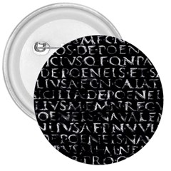 Antique Roman Typographic Pattern 3  Buttons by dflcprints