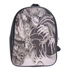 Chinese Dragon Tattoo School Bag (large) by Sapixe