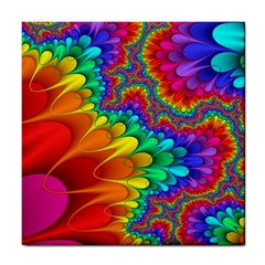 Colorful Trippy Tile Coasters by Sapixe