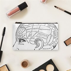 Brain Chart Diagram Face Fringe Cosmetic Bag (small)  by Nexatart