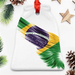 Flag Of Brazil Bell Ornament (two Sides) by Sapixe