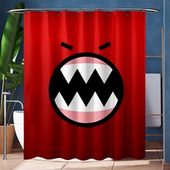 Funny Angry Shower Curtain 60  X 72  (medium)  by Sapixe