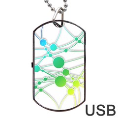 Network Connection Structure Knot Dog Tag Usb Flash (one Side) by Sapixe