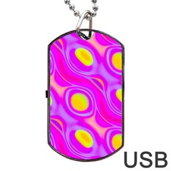 Noise Texture Graphics Generated Dog Tag Usb Flash (two Sides) by Sapixe