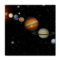 Outer Space Planets Solar System Tile Coasters by Sapixe