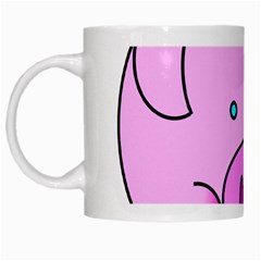 Pink Pig Christmas Xmas Stuffed Animal White Mugs by Sapixe