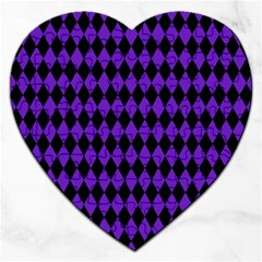 Jester Purple Jigsaw Puzzle (heart) by jumpercat