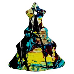 Dance Of Oil Towers 3 Christmas Tree Ornament (two Sides) by bestdesignintheworld