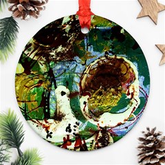 Doves Matchmaking 1 Round Ornament (two Sides) by bestdesignintheworld