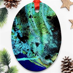 Blue Options 6 Ornament (oval) by bestdesignintheworld