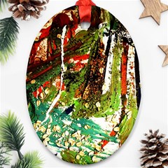 April   Birds Of Paradise Ornament (oval) by bestdesignintheworld