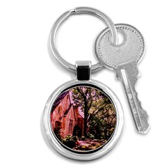 Hot Day In  Dallas 6 Key Chains (round)  by bestdesignintheworld