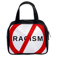 2000px No Racism Svg Classic Handbags (2 Sides) by demongstore