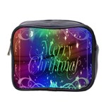 Christmas Greeting Card Frame Mini Toiletries Bag 2-Side Front