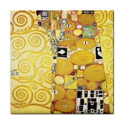 The Embrace - Gustav Klimt Face Towel by Valentinaart