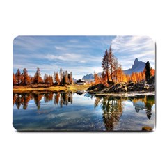 Dolomites Mountains Italy Alpine Small Doormat  by Simbadda