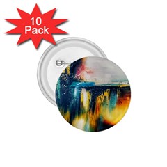 Art Painting Abstract Yangon 1 75  Buttons (10 Pack) by Simbadda