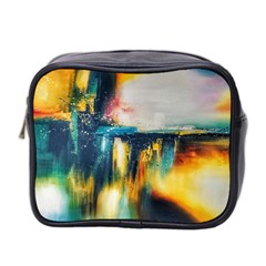 Art Painting Abstract Yangon Mini Toiletries Bag 2-side by Simbadda