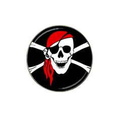 Pirate Skull Hat Clip Ball Marker (4 Pack) by StarvingArtisan