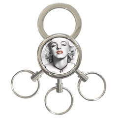 Blonde Bombshell 3-ring Key Chains by StarvingArtisan