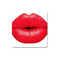 Oooooh Lips Square Magnet by StarvingArtisan