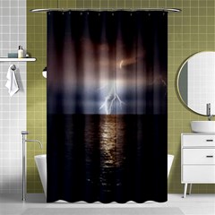 Lightning Shower Curtain 48  X 72  (small)  by StarvingArtisan