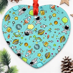 Space Pattern Ornament (heart) by Valentinaart