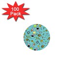 Space Pattern 1  Mini Buttons (100 pack)  Front