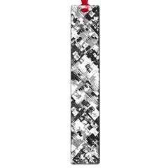 Black And White Patchwork Pattern Large Book Marks by dflcprints