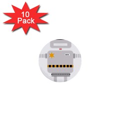 Robot Technology Robotic Animation 1  Mini Buttons (10 Pack)  by Simbadda