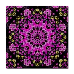 Namaste Decorative Flower Pattern Of Floral Tile Coasters by pepitasart