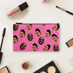 Crying Kim Kardashian Cosmetic Bag (small)  by Valentinaart