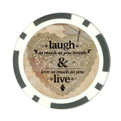 Motivational Calligraphy Grunge Poker Chip Card Guard by Sapixe