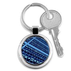 Mobile Phone Smartphone App Key Chains (round)  by Sapixe