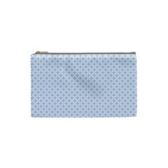 Alice Blue Hearts In An English Country Garden Cosmetic Bag (small)  by PodArtist