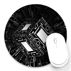 Technoid Future Robot Science Round Mousepads by Sapixe