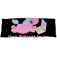 Long Distance Lover - Cute Unicorn Body Pillow Case (dakimakura) by Valentinaart