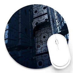 Graphic Design Background Round Mousepads by Sapixe