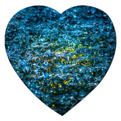 Water Color Yellow Jigsaw Puzzle (heart) by FunnyCow