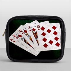 Poker Hands   Royal Flush Diamonds Mini Toiletries Bags by FunnyCow