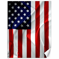 American Usa Flag Vertical Canvas 18  X 24   by FunnyCow